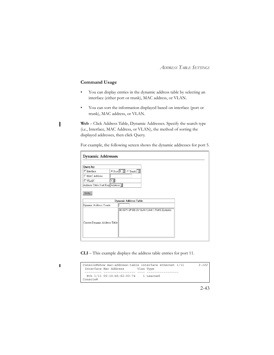 SMC Networks TigerSwitch 100 User Manual | Page 73 / 334