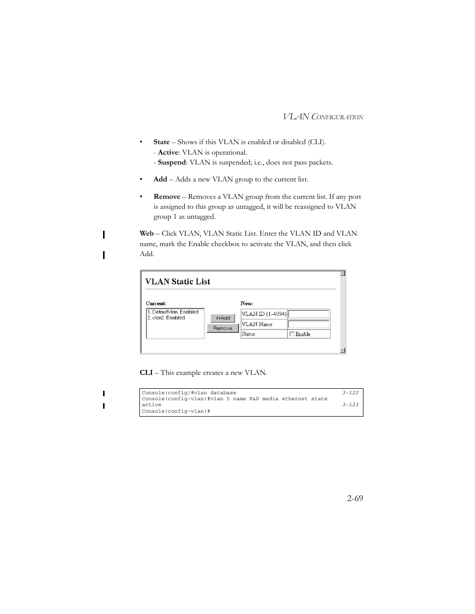 Vlan c | SMC Networks TigerSwitch 100 User Manual | Page 99 / 334