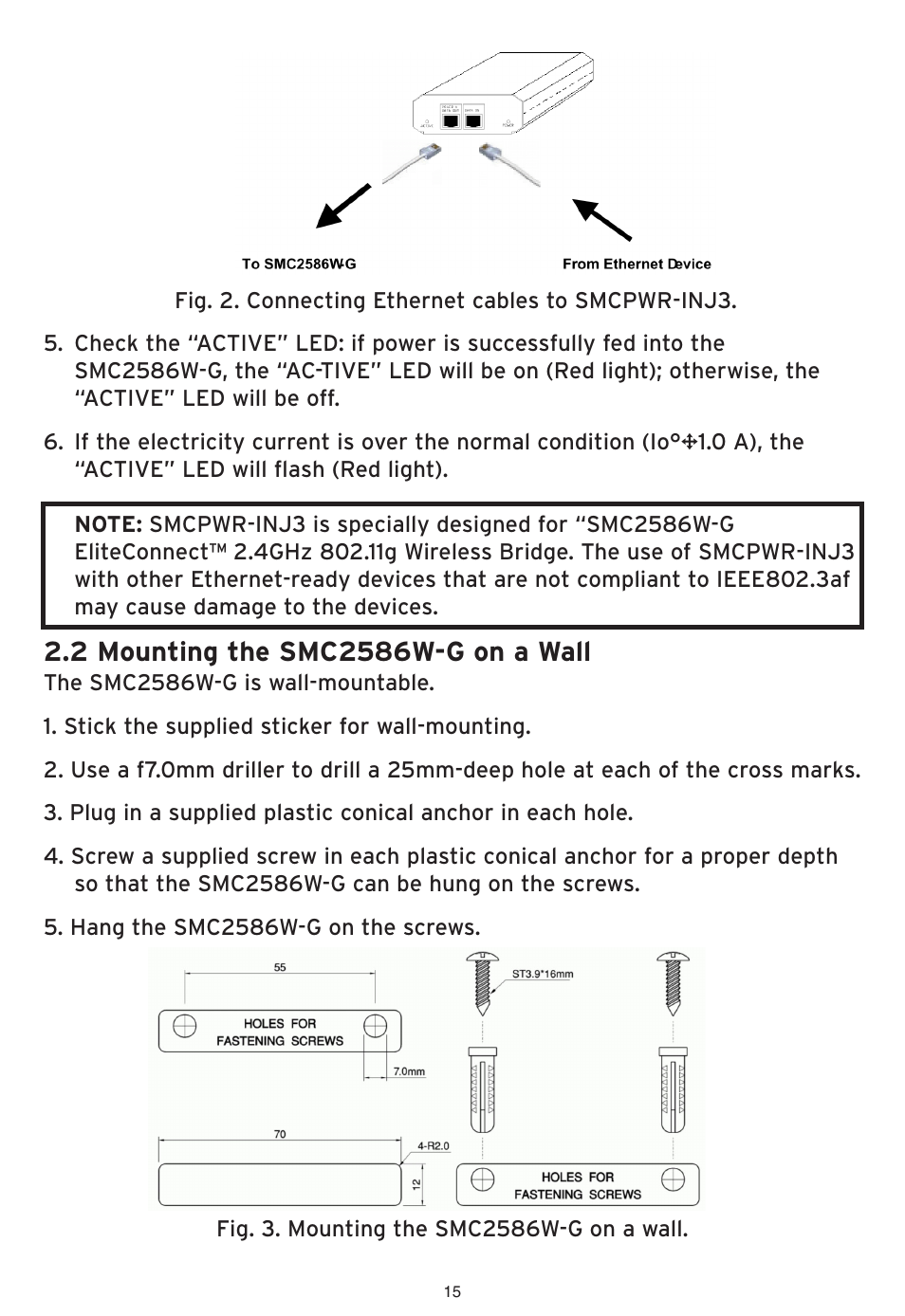 SMC Networks EliteConnect Wireless Bridge SMC2586W-G User Manual | Page 16 / 96