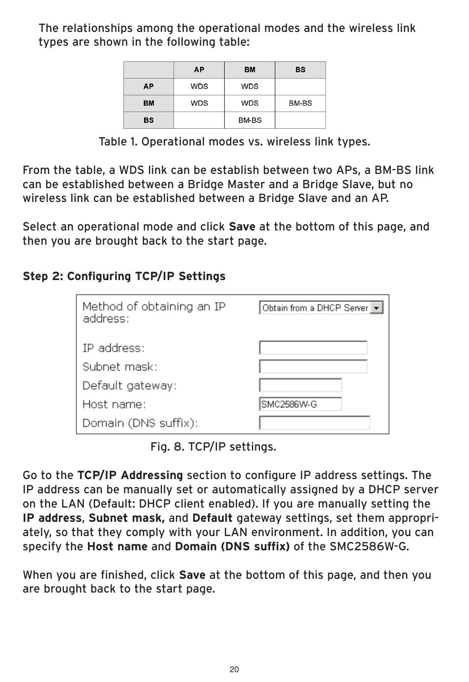 SMC Networks EliteConnect Wireless Bridge SMC2586W-G User Manual | Page 21 / 96