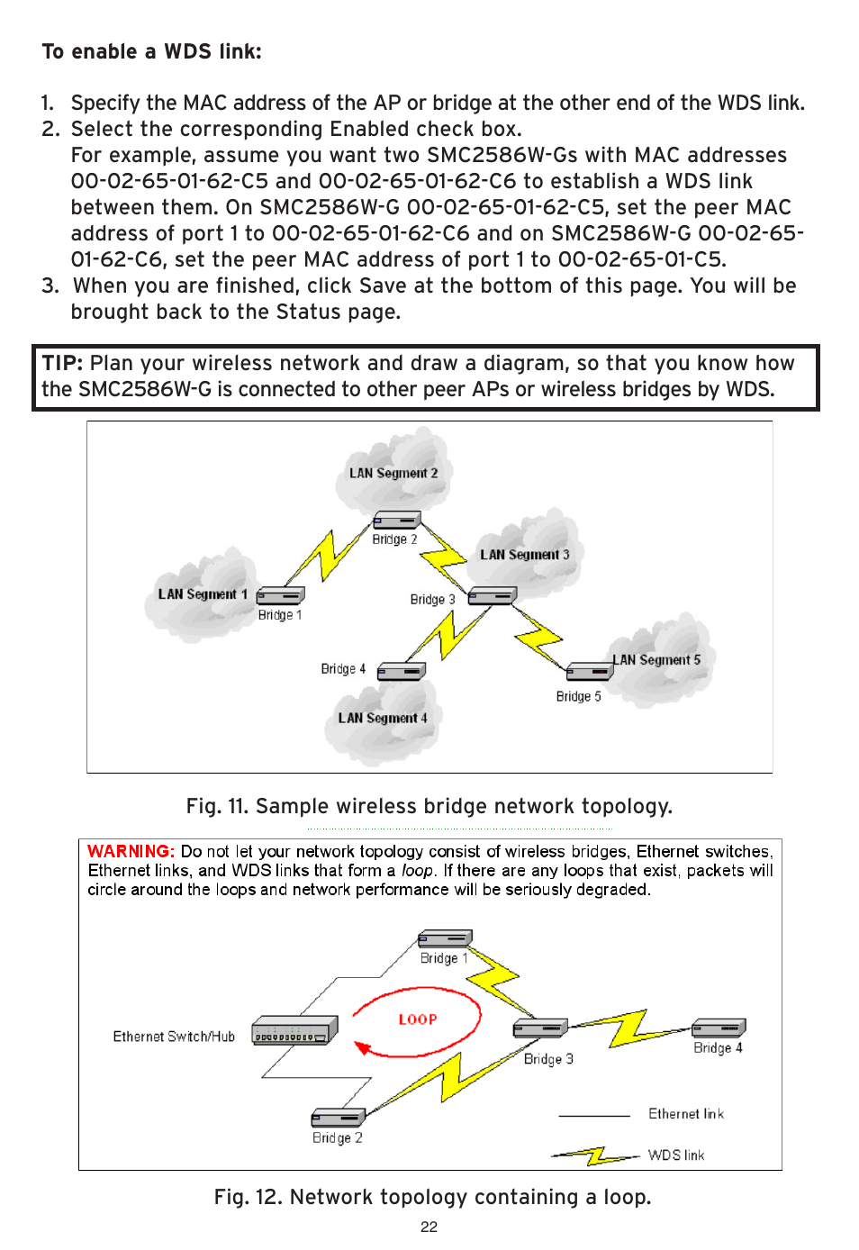 SMC Networks EliteConnect Wireless Bridge SMC2586W-G User Manual | Page 23 / 96