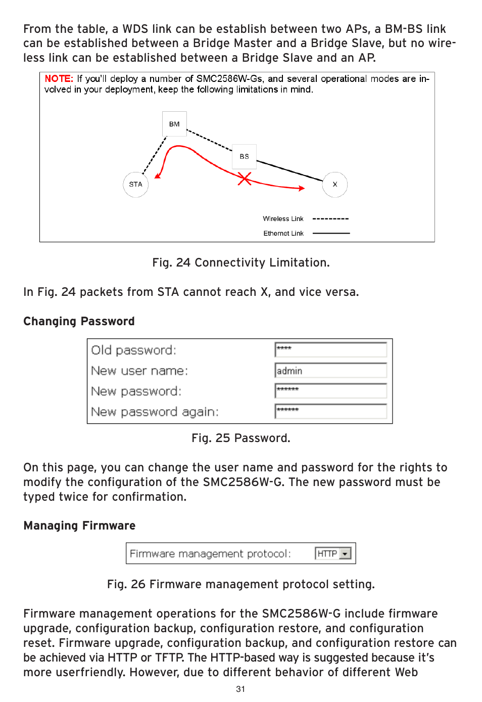 SMC Networks EliteConnect Wireless Bridge SMC2586W-G User Manual | Page 32 / 96