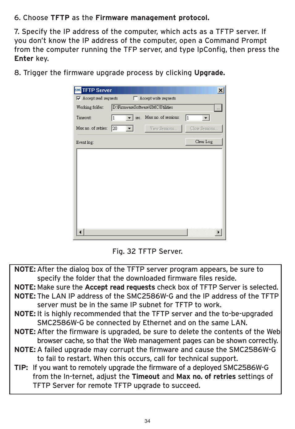 SMC Networks EliteConnect Wireless Bridge SMC2586W-G User Manual | Page 35 / 96