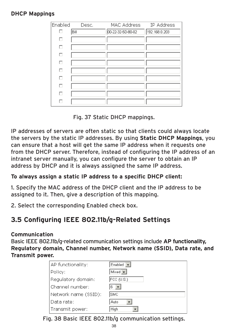 SMC Networks EliteConnect Wireless Bridge SMC2586W-G User Manual | Page 39 / 96