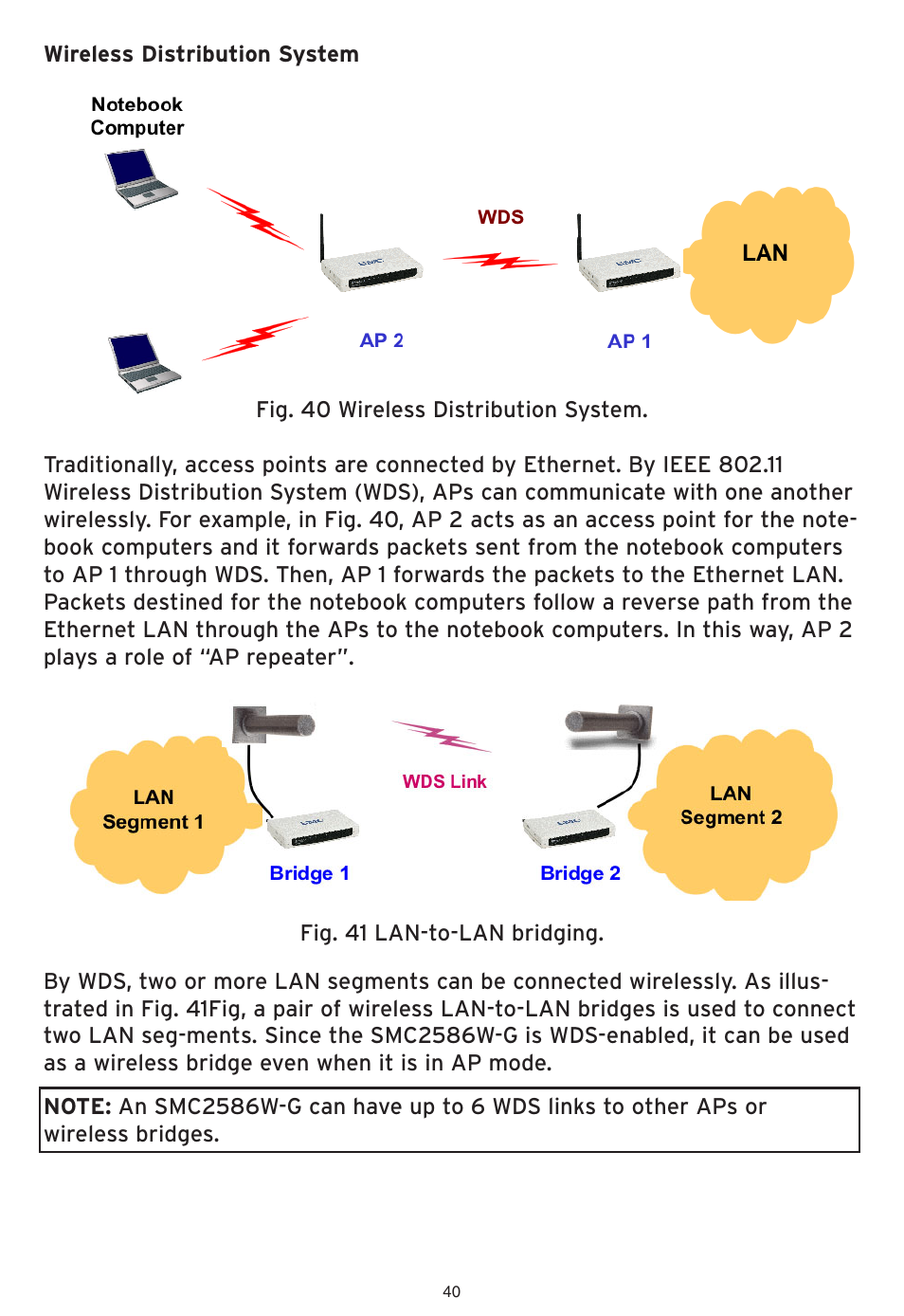 SMC Networks EliteConnect Wireless Bridge SMC2586W-G User Manual | Page 41 / 96