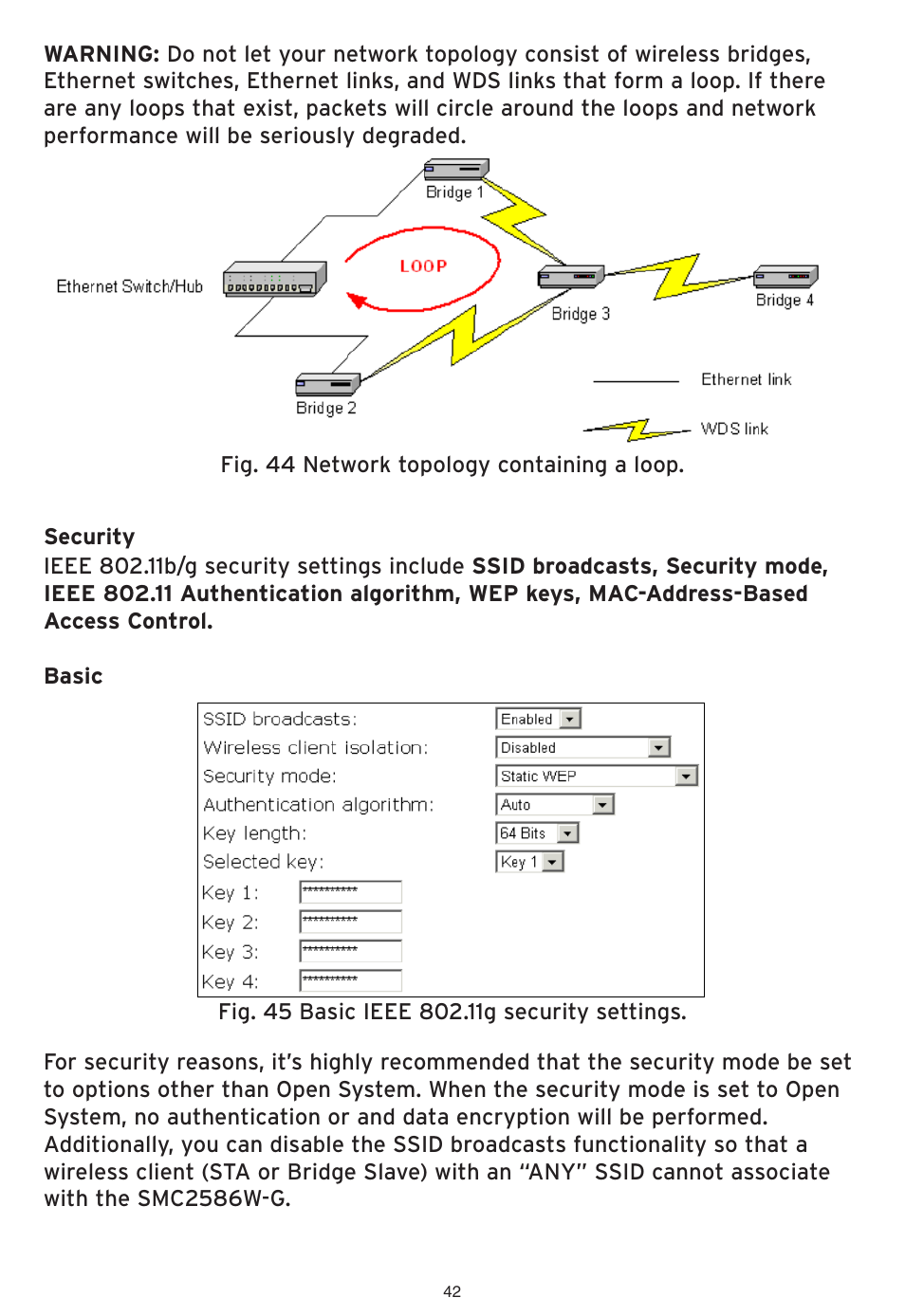 SMC Networks EliteConnect Wireless Bridge SMC2586W-G User Manual | Page 43 / 96