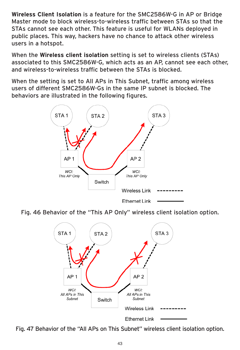 SMC Networks EliteConnect Wireless Bridge SMC2586W-G User Manual | Page 44 / 96