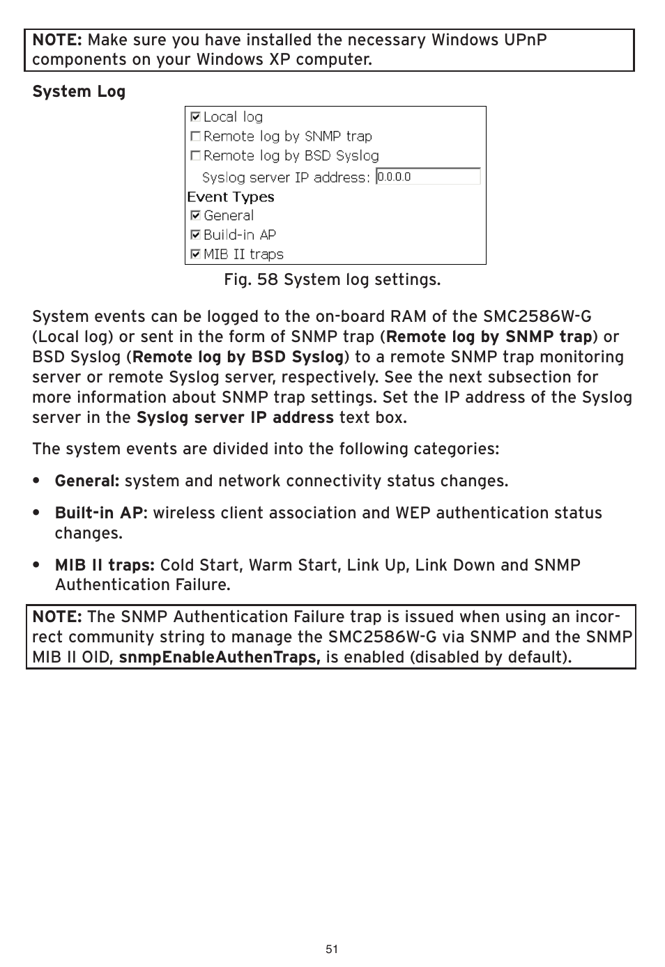 SMC Networks EliteConnect Wireless Bridge SMC2586W-G User Manual | Page 52 / 96