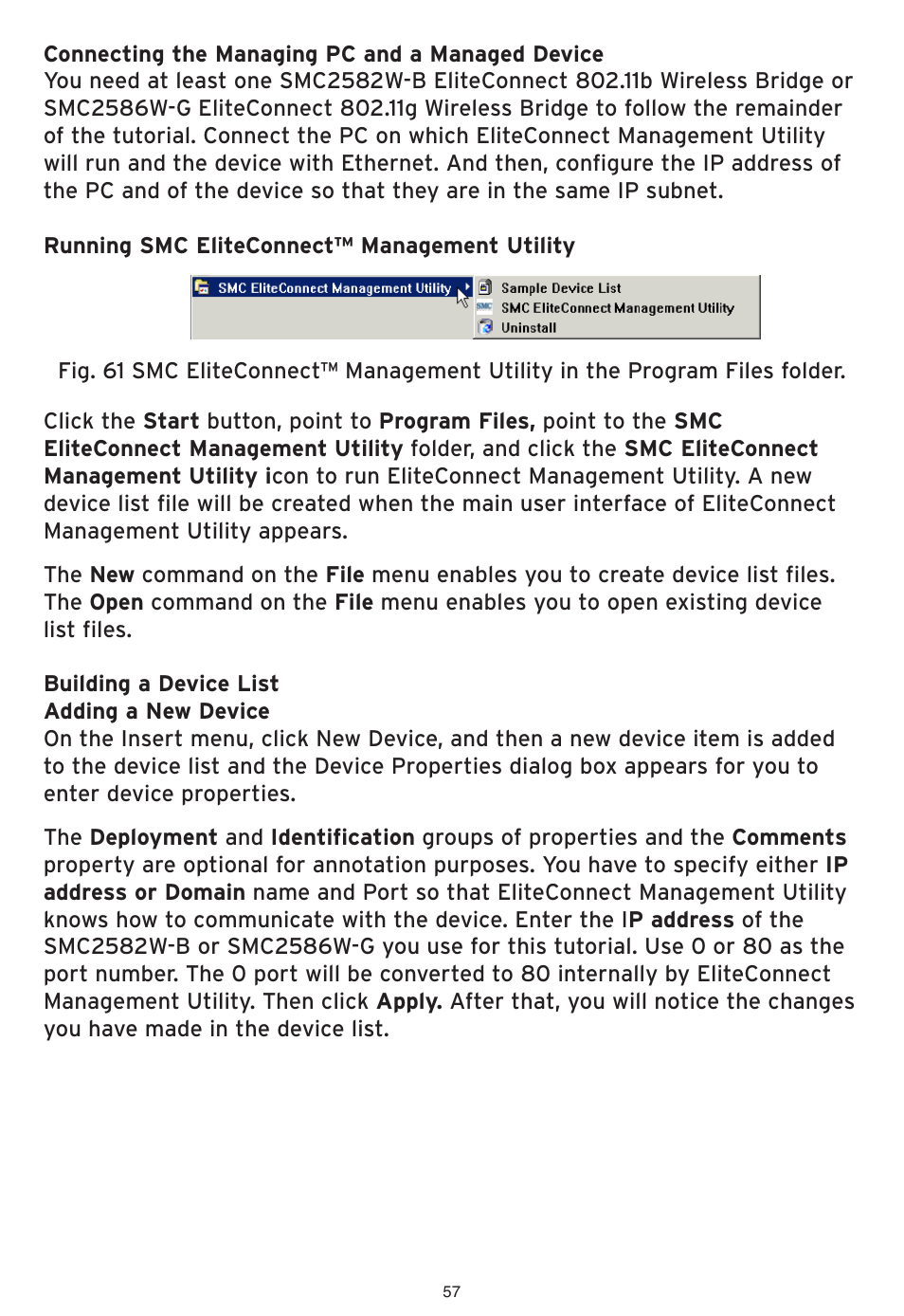 SMC Networks EliteConnect Wireless Bridge SMC2586W-G User Manual | Page 58 / 96