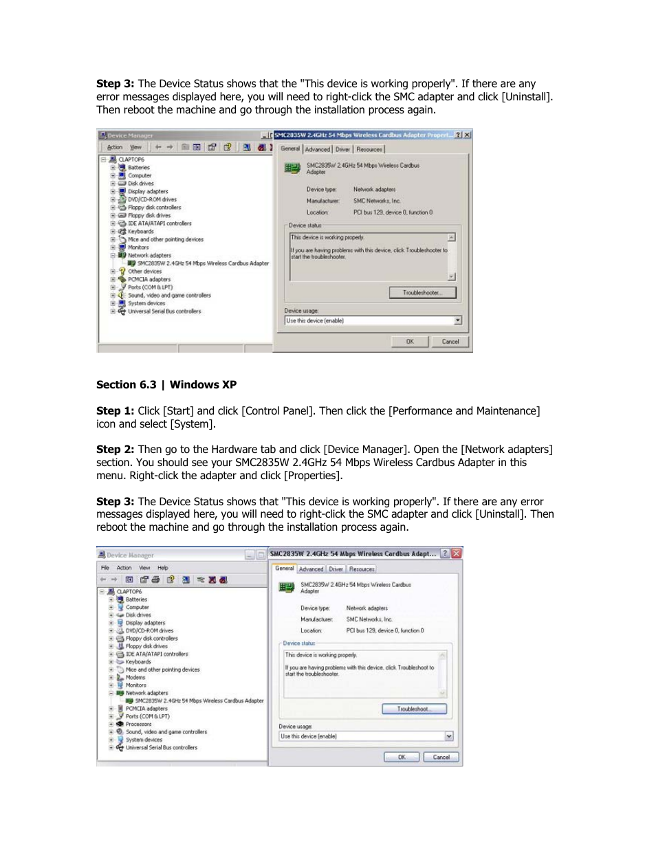 SMC Networks SMC2835W User Manual | Page 13 / 33