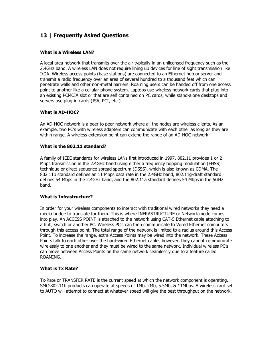 Frequently asked questions | SMC Networks SMC2835W User Manual | Page 28 / 33