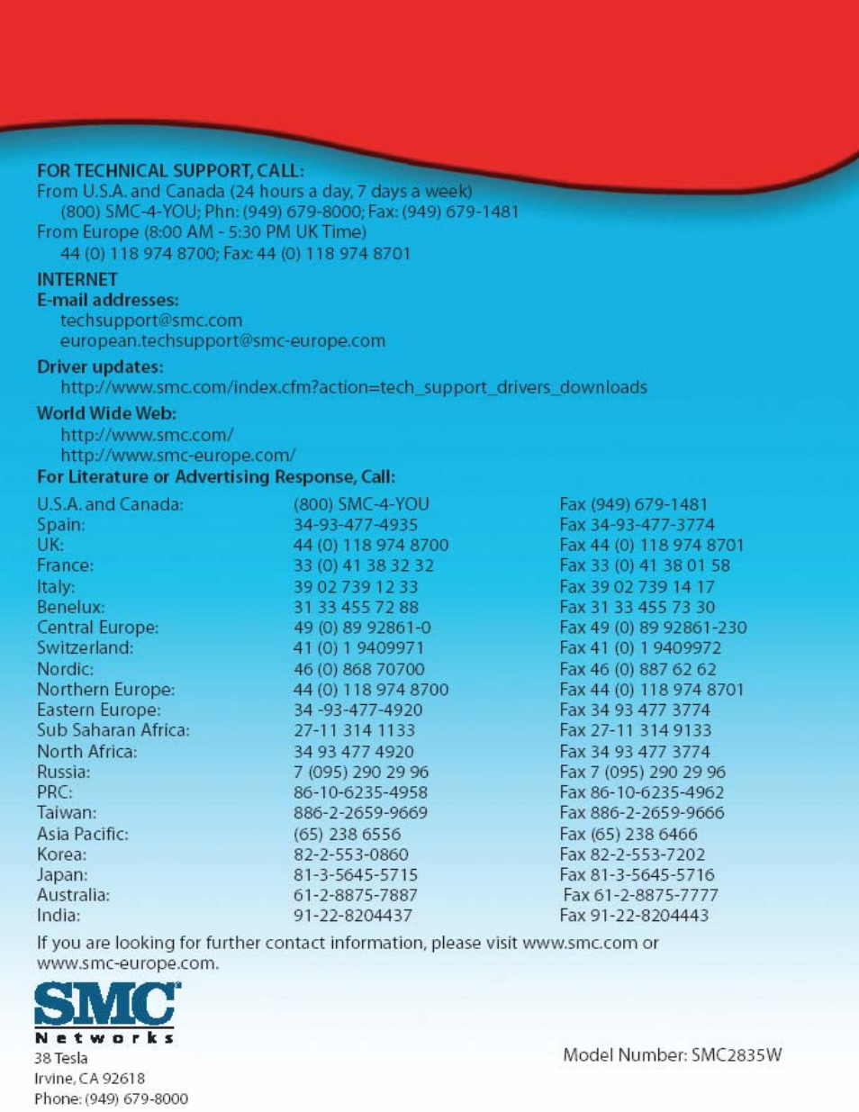 SMC Networks SMC2835W User Manual | Page 33 / 33