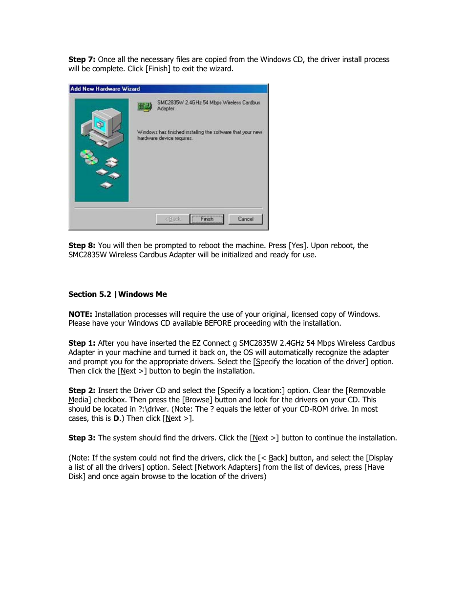 SMC Networks SMC2835W User Manual | Page 9 / 33