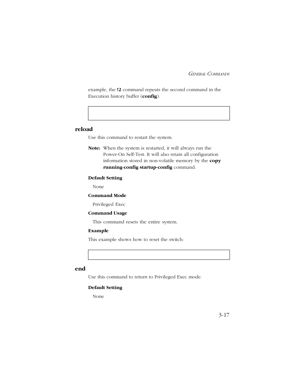 Reload, Reload -17 end -17 | SMC Networks TIGERSWITCH 10/100 User Manual | Page 159 / 318