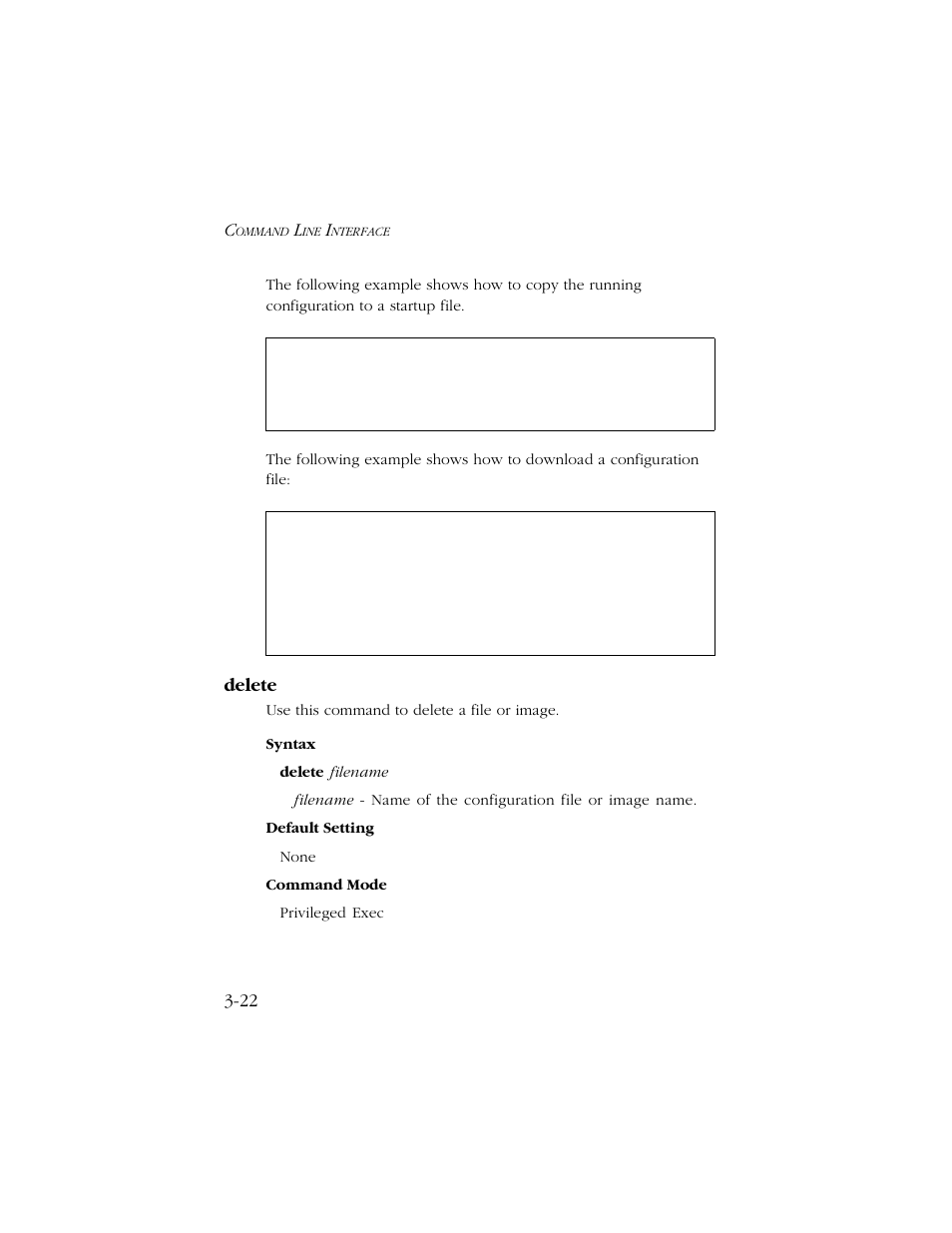 Delete, Delete -22 | SMC Networks TIGERSWITCH 10/100 User Manual | Page 164 / 318