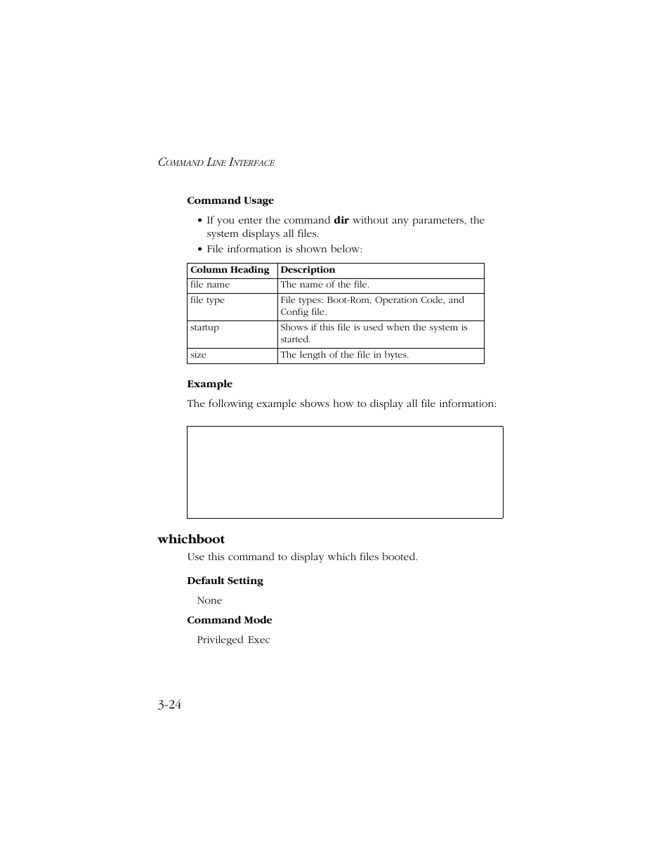 Whichboot, Whichboot -24 | SMC Networks TIGERSWITCH 10/100 User Manual | Page 166 / 318