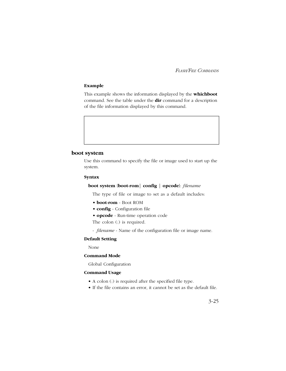 Boot system, Boot system -25 | SMC Networks TIGERSWITCH 10/100 User Manual | Page 167 / 318