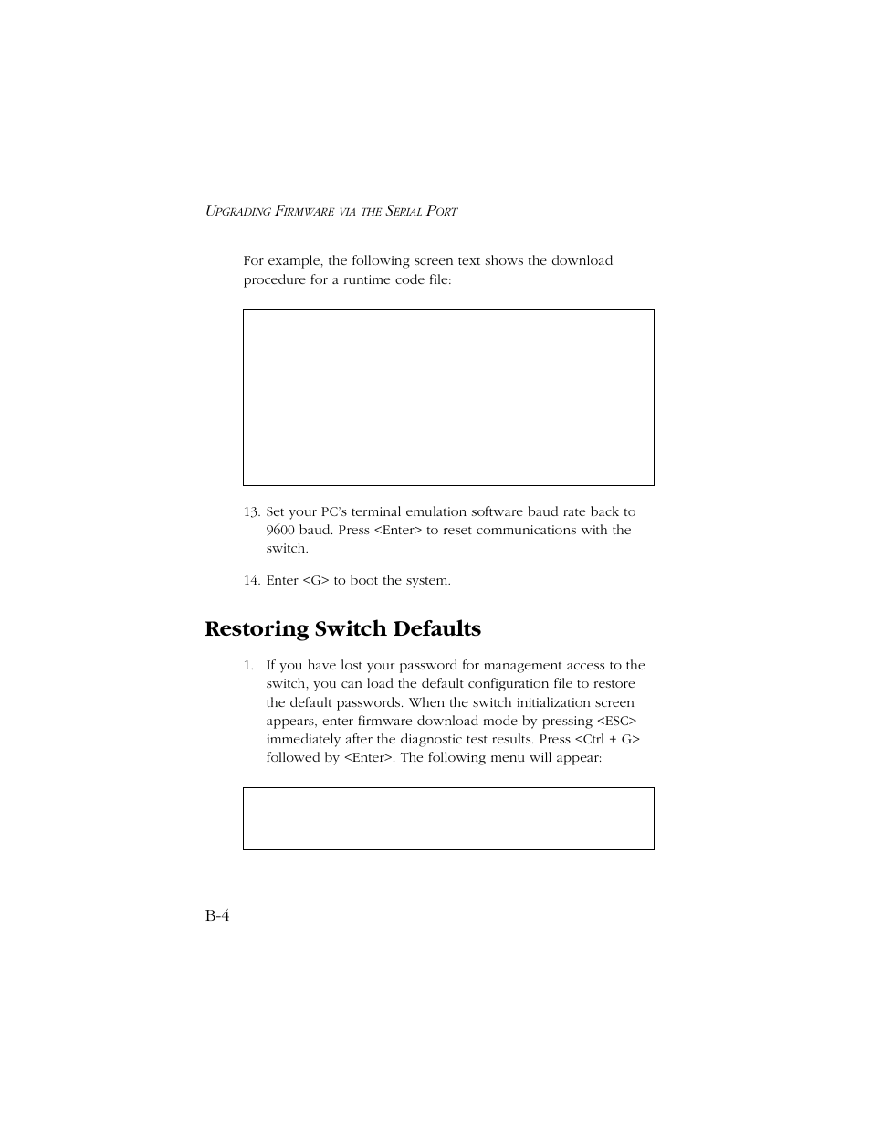 Restoring switch defaults | SMC Networks TIGERSWITCH 10/100 User Manual | Page 302 / 318