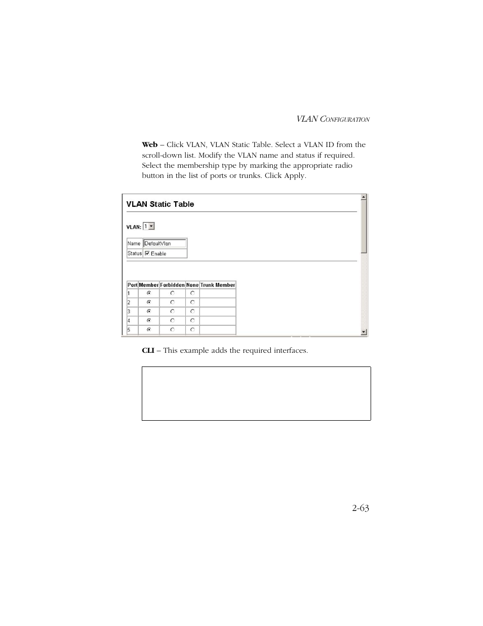 Vlan c | SMC Networks TIGERSWITCH 10/100 User Manual | Page 95 / 318