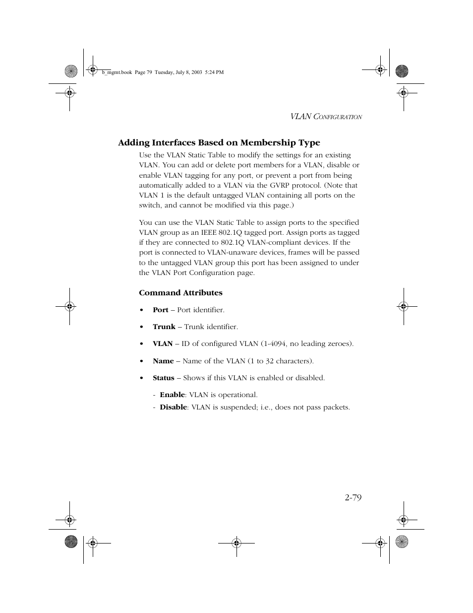 Adding interfaces based on membership type, Adding interfaces based on membership type -79 | SMC Networks SMC EZ 10/100/1000 SMCGS8P-Smart User Manual | Page 111 / 366
