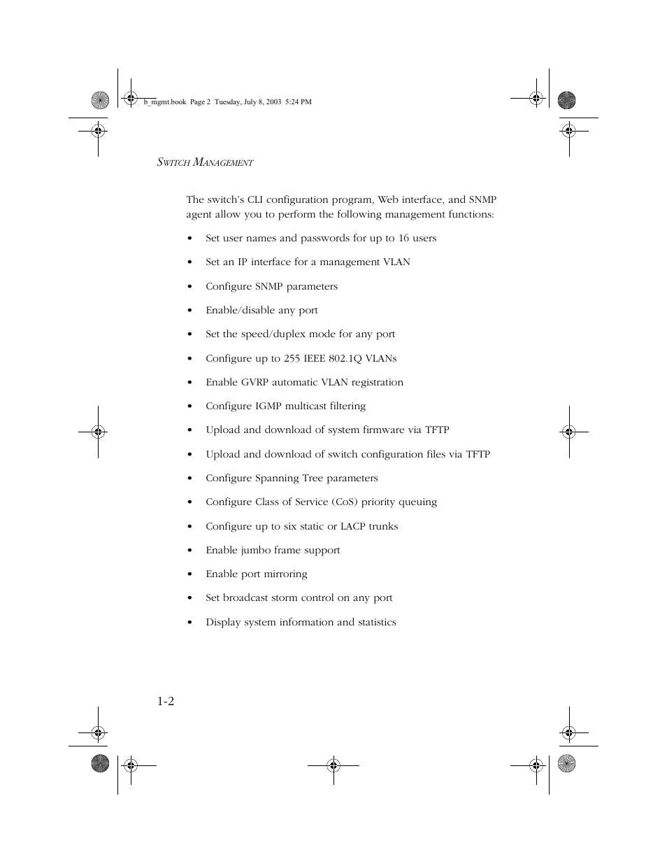 SMC Networks SMC EZ 10/100/1000 SMCGS8P-Smart User Manual | Page 16 / 366