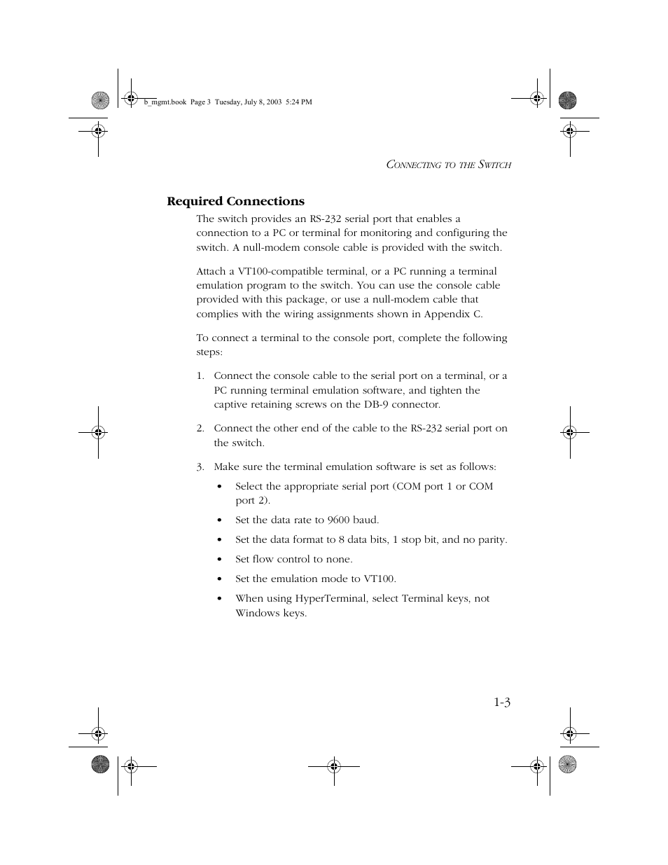 Required connections, Required connections -3 | SMC Networks SMC EZ 10/100/1000 SMCGS8P-Smart User Manual | Page 17 / 366