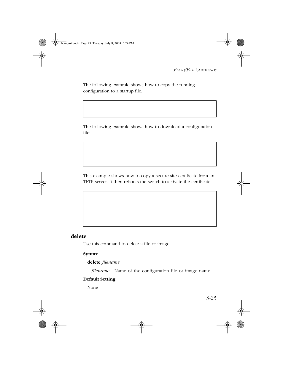 Delete, Delete -23 | SMC Networks SMC EZ 10/100/1000 SMCGS8P-Smart User Manual | Page 191 / 366