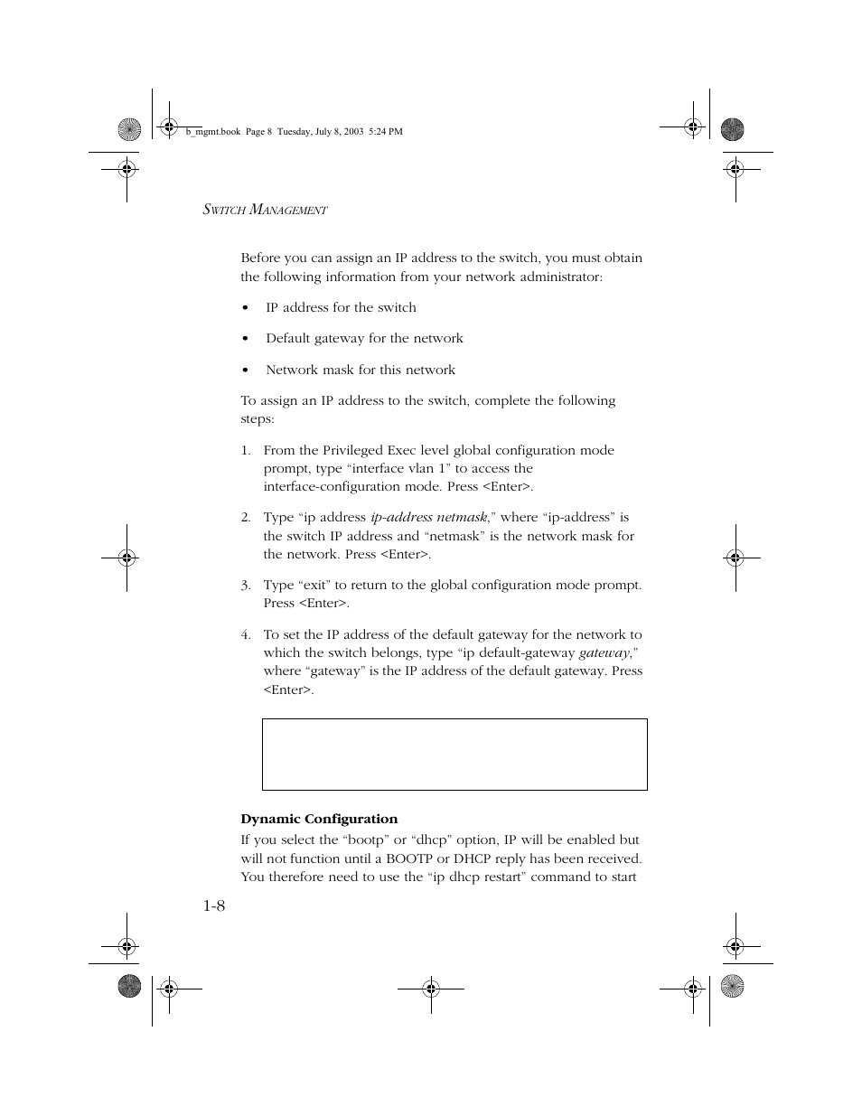 SMC Networks SMC EZ 10/100/1000 SMCGS8P-Smart User Manual | Page 22 / 366