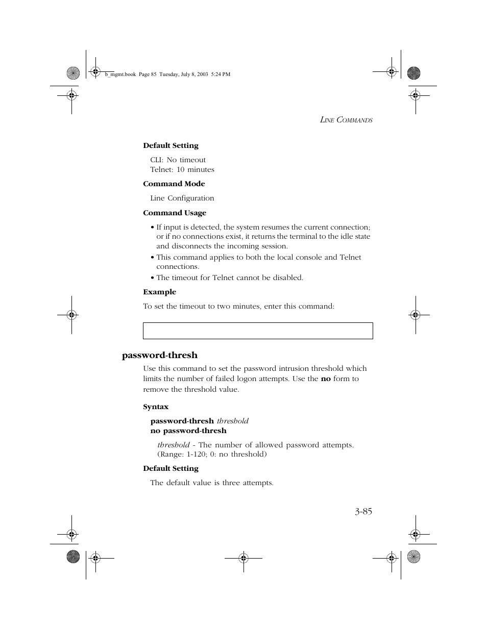 Password-thresh, Password-thresh -85 | SMC Networks SMC EZ 10/100/1000 SMCGS8P-Smart User Manual | Page 253 / 366