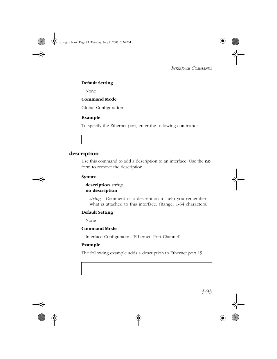 Description, Description -93 | SMC Networks SMC EZ 10/100/1000 SMCGS8P-Smart User Manual | Page 261 / 366