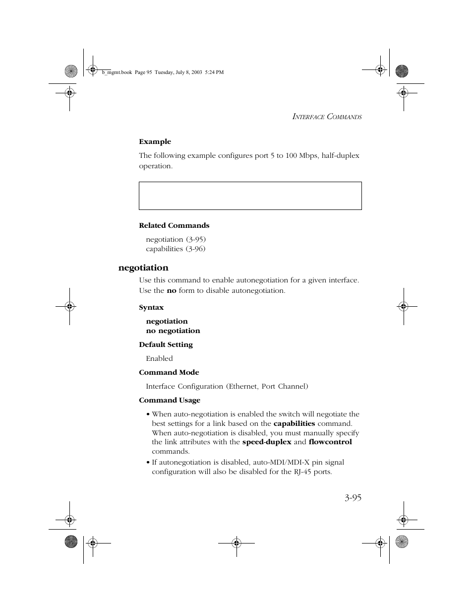 Negotiation, Negotiation -95 | SMC Networks SMC EZ 10/100/1000 SMCGS8P-Smart User Manual | Page 263 / 366