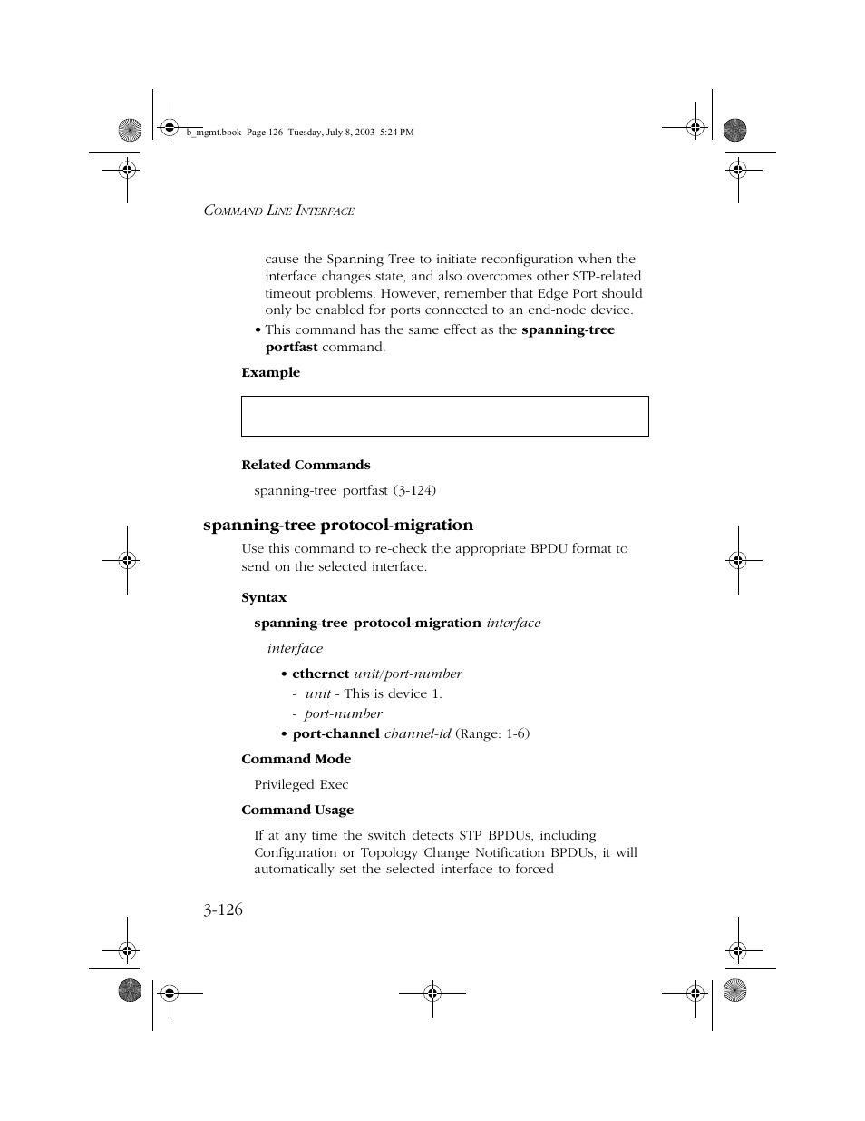 Spanning-tree protocol-migration, Spanning-tree protocol-migration -126 | SMC Networks SMC EZ 10/100/1000 SMCGS8P-Smart User Manual | Page 294 / 366