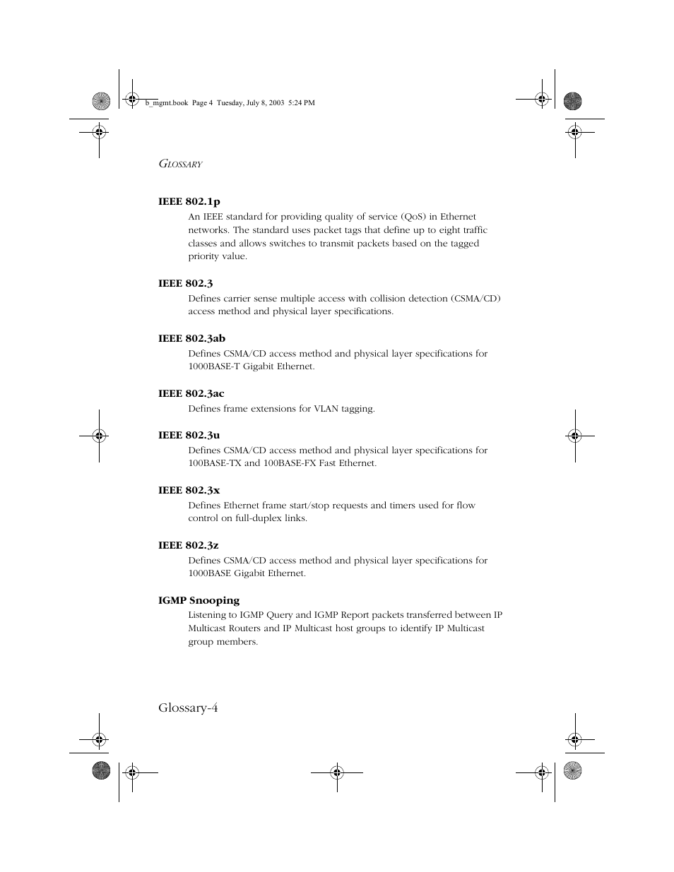 SMC Networks SMC EZ 10/100/1000 SMCGS8P-Smart User Manual | Page 358 / 366