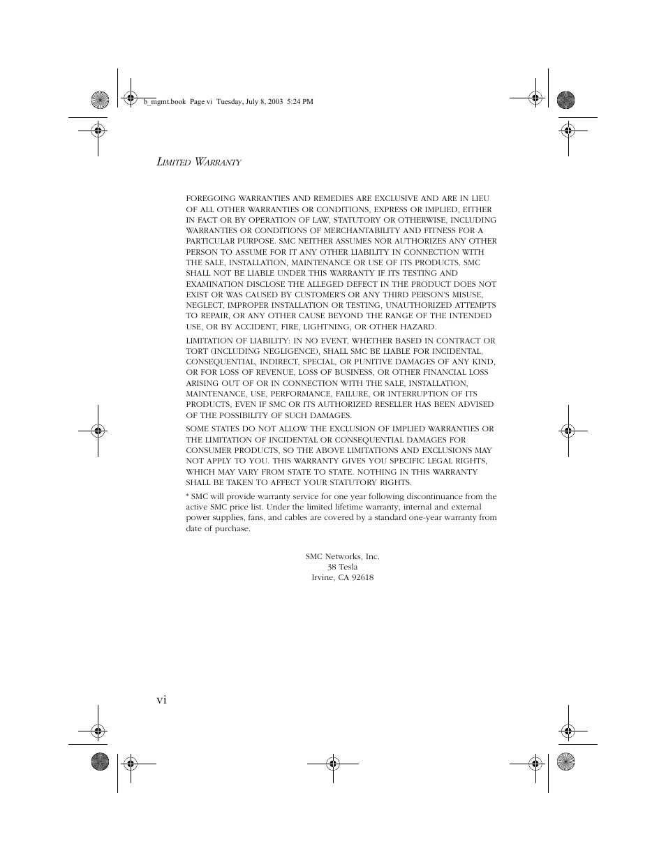 SMC Networks SMC EZ 10/100/1000 SMCGS8P-Smart User Manual | Page 6 / 366