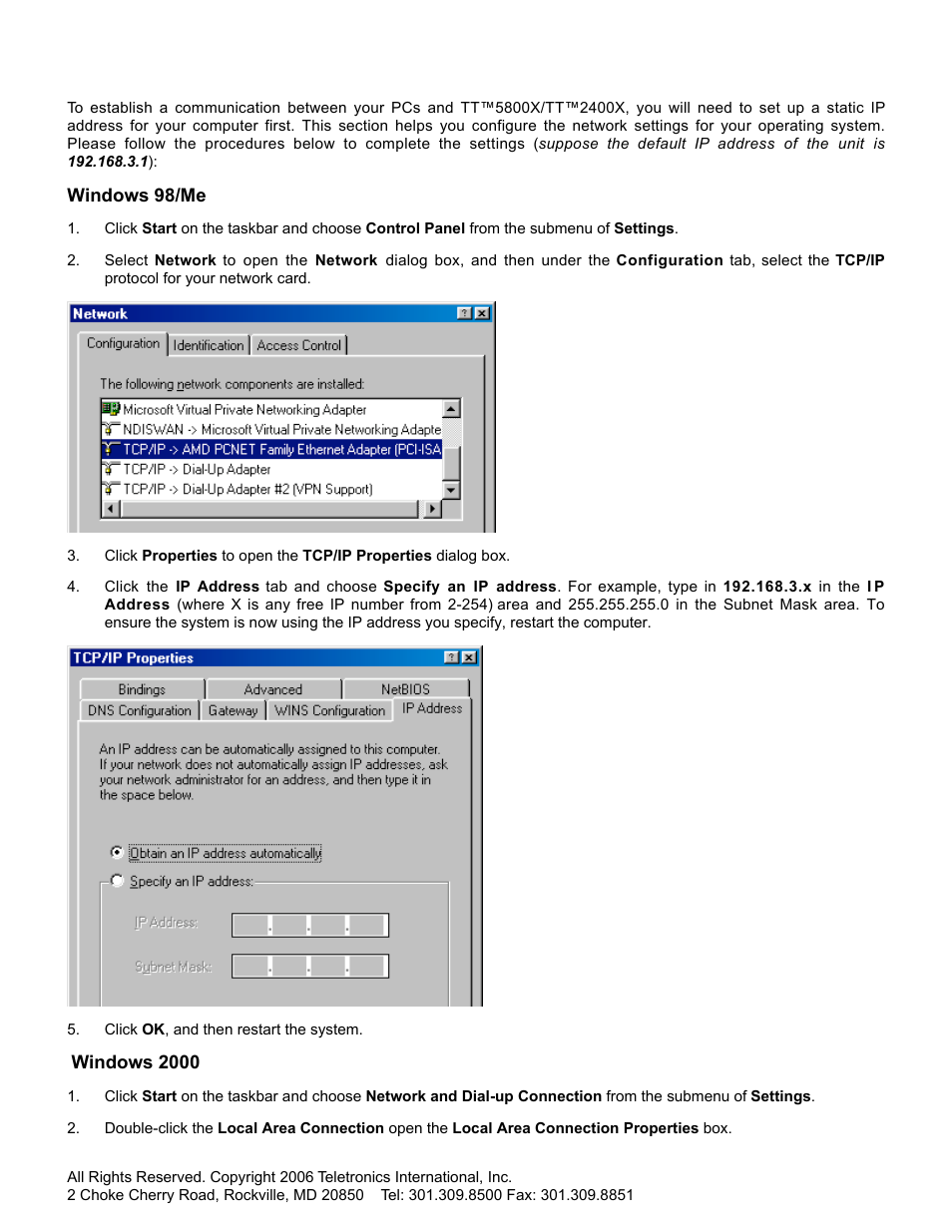 SMC Networks Gateway TTTM5800X User Manual | Page 11 / 62