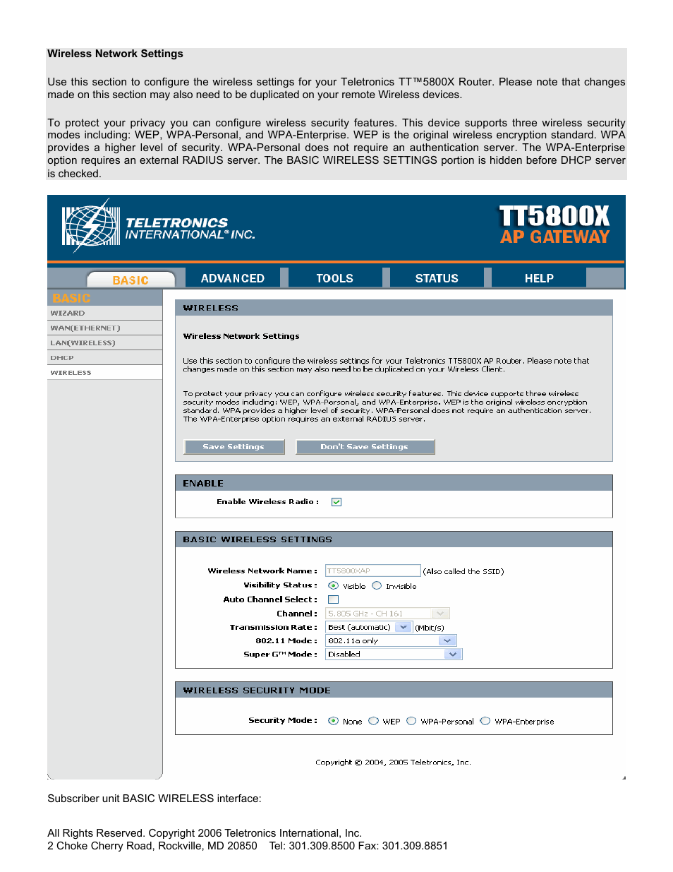 SMC Networks Gateway TTTM5800X User Manual | Page 27 / 62
