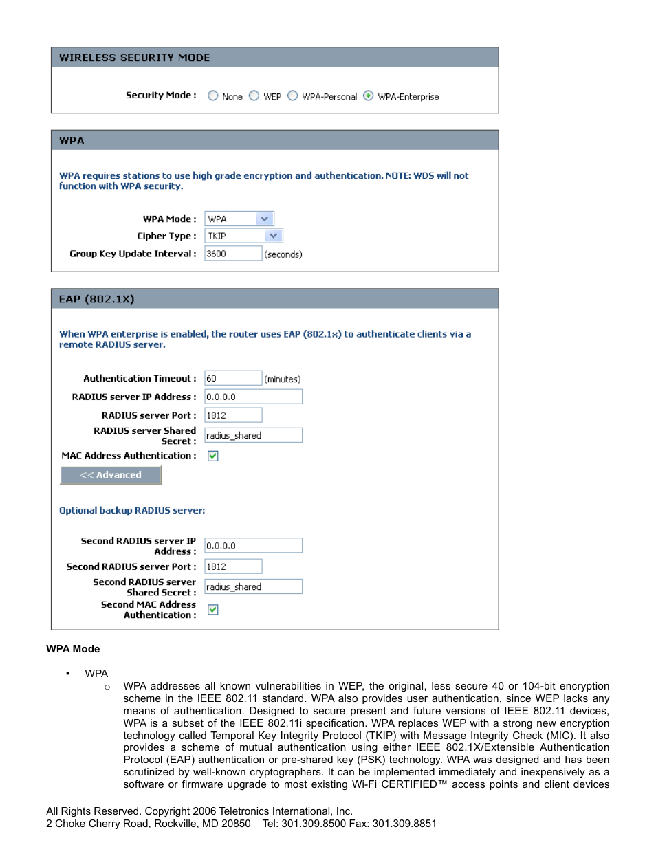 SMC Networks Gateway TTTM5800X User Manual | Page 33 / 62