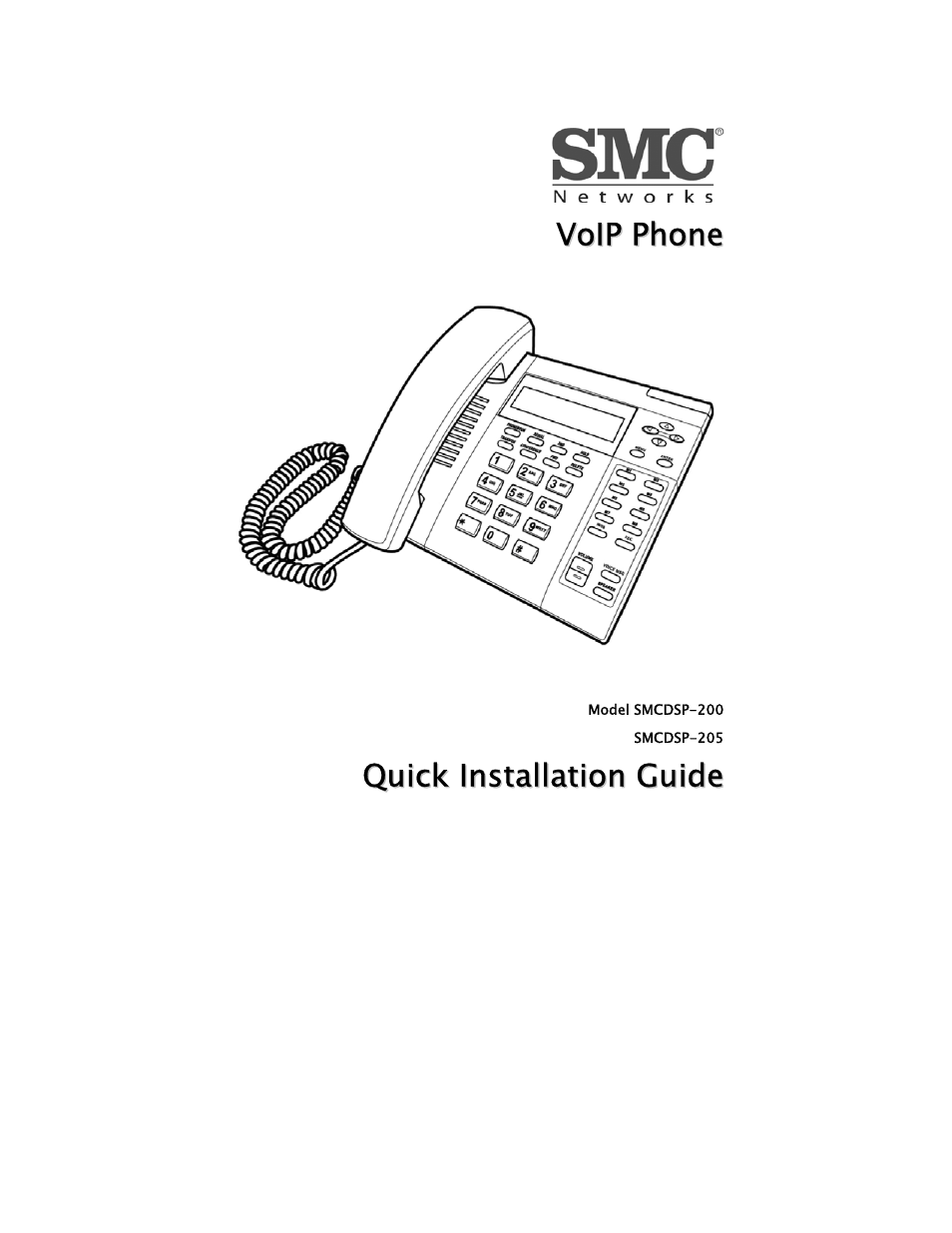 SMC Networks SMC TigerVoIP SMCDSP-200 User Manual | 24 pages