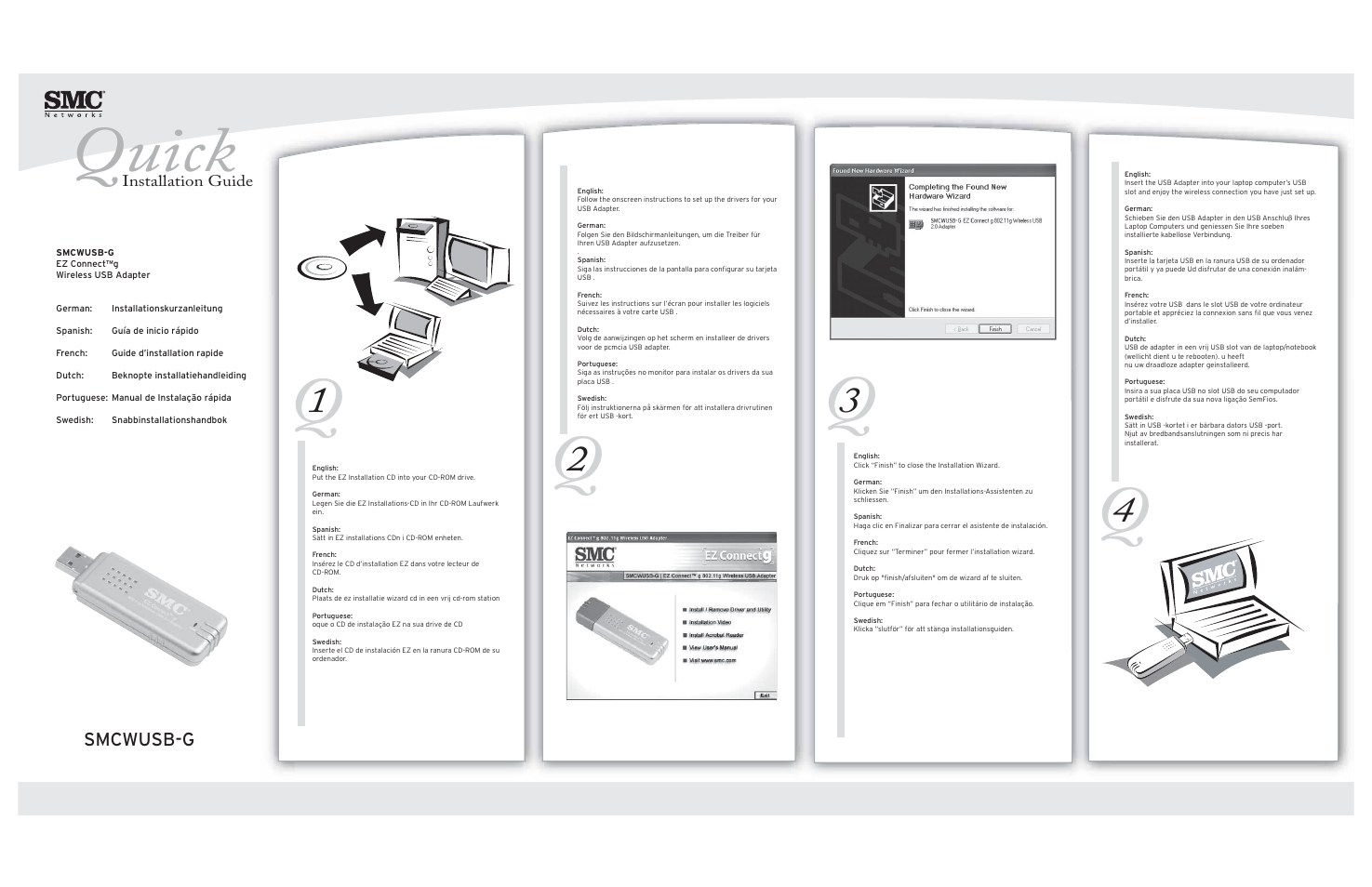 SMC Networks SMC EZ Connect g SMCWUSB-G User Manual | 2 pages