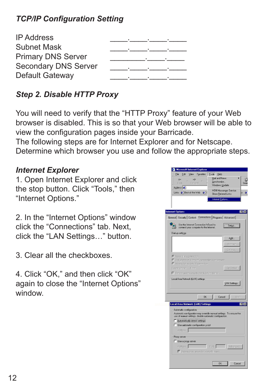 SMC Networks SMC7008ABR User Manual | Page 12 / 46