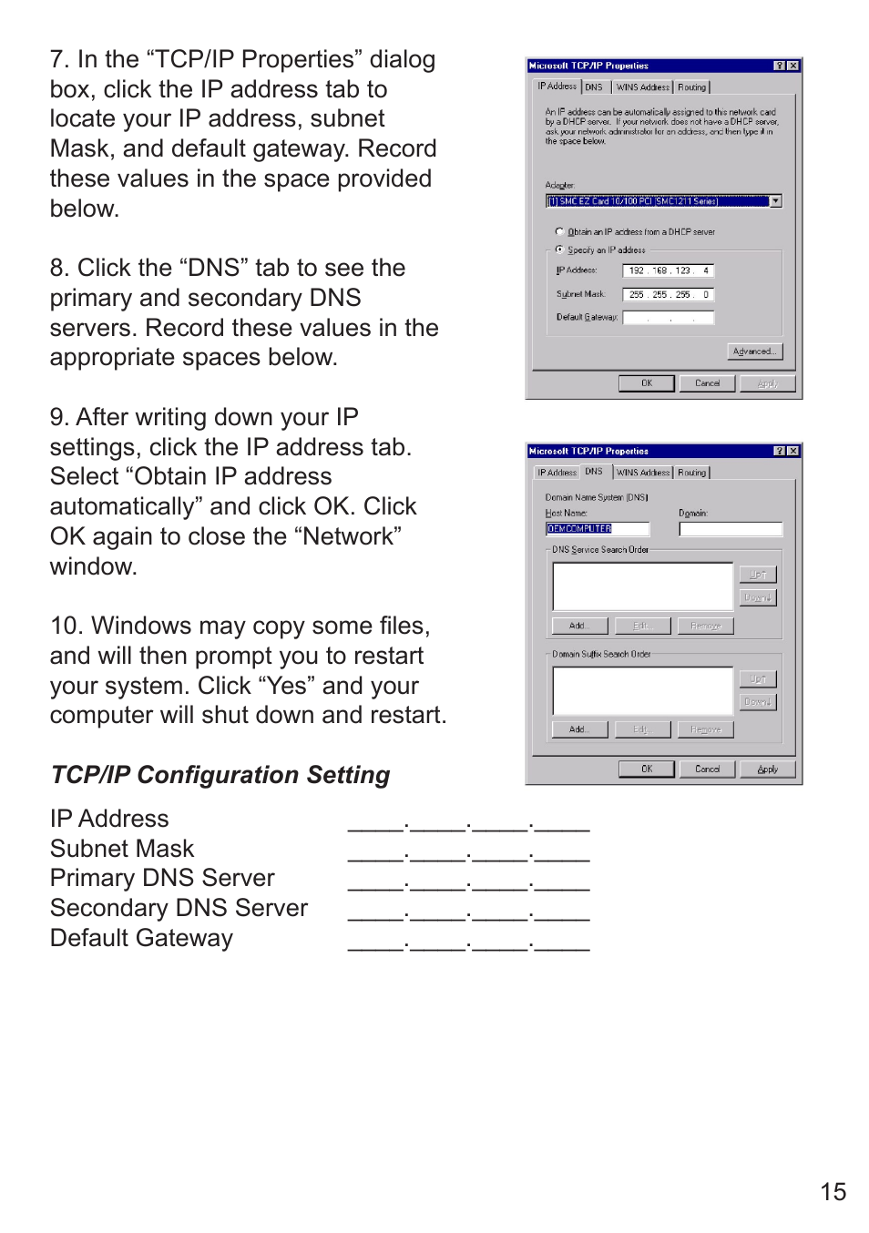 SMC Networks SMC7008ABR User Manual | Page 15 / 46