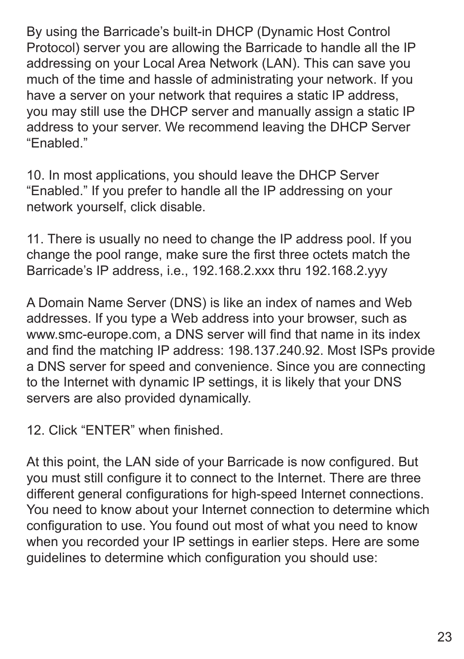 SMC Networks SMC7008ABR User Manual | Page 23 / 46