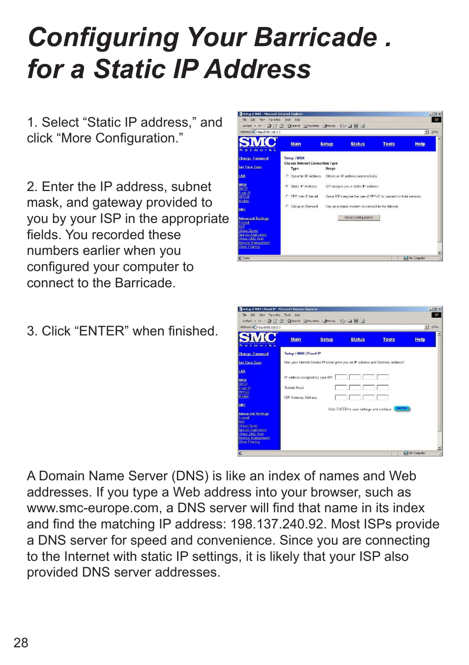 SMC Networks SMC7008ABR User Manual | Page 28 / 46