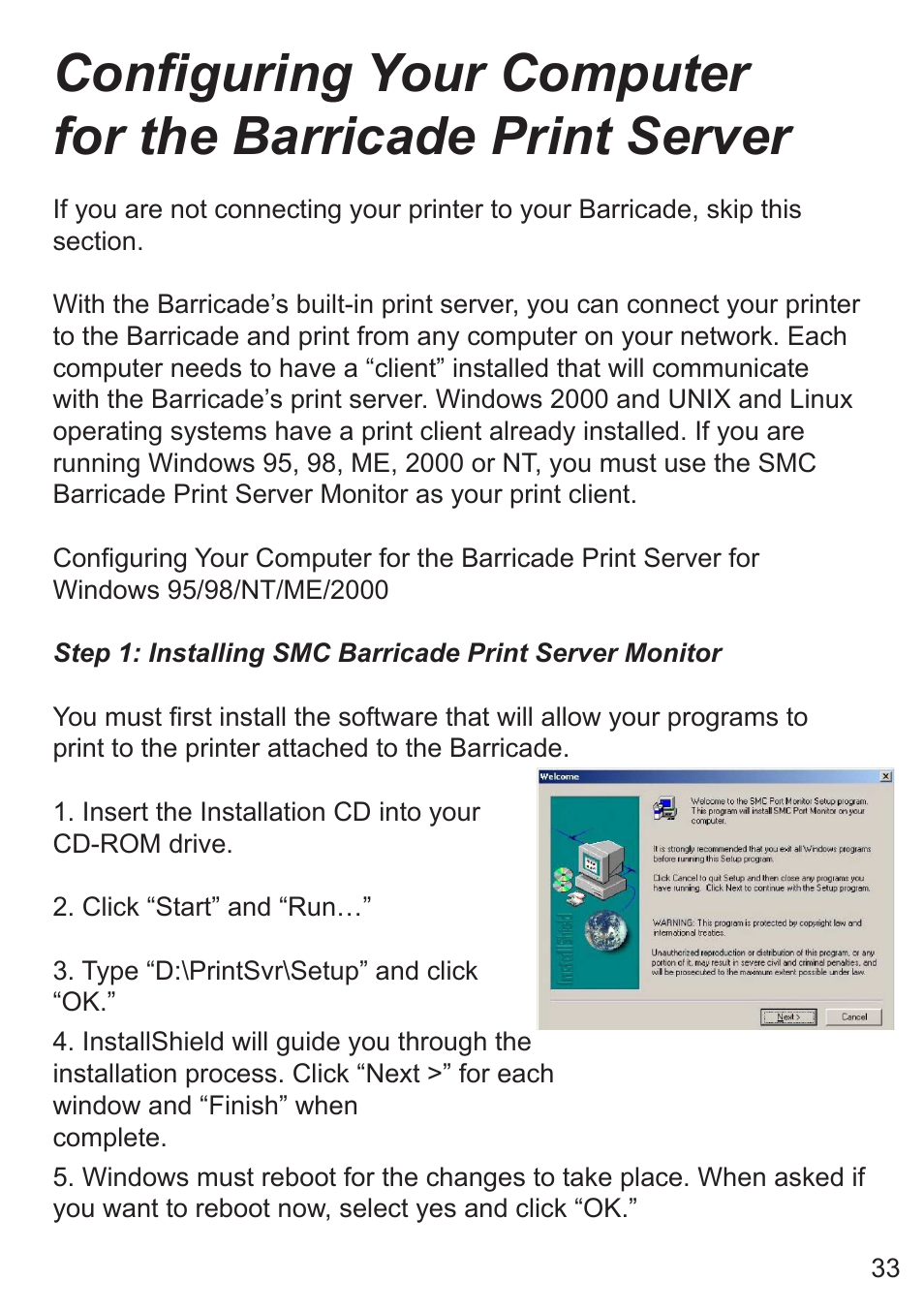 SMC Networks SMC7008ABR User Manual | Page 33 / 46