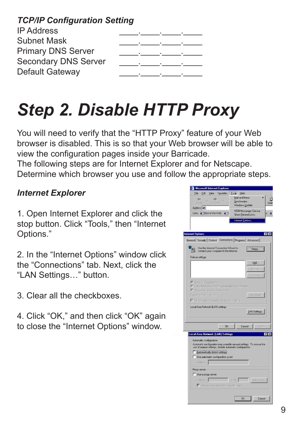 SMC Networks SMC7008ABR User Manual | Page 9 / 46