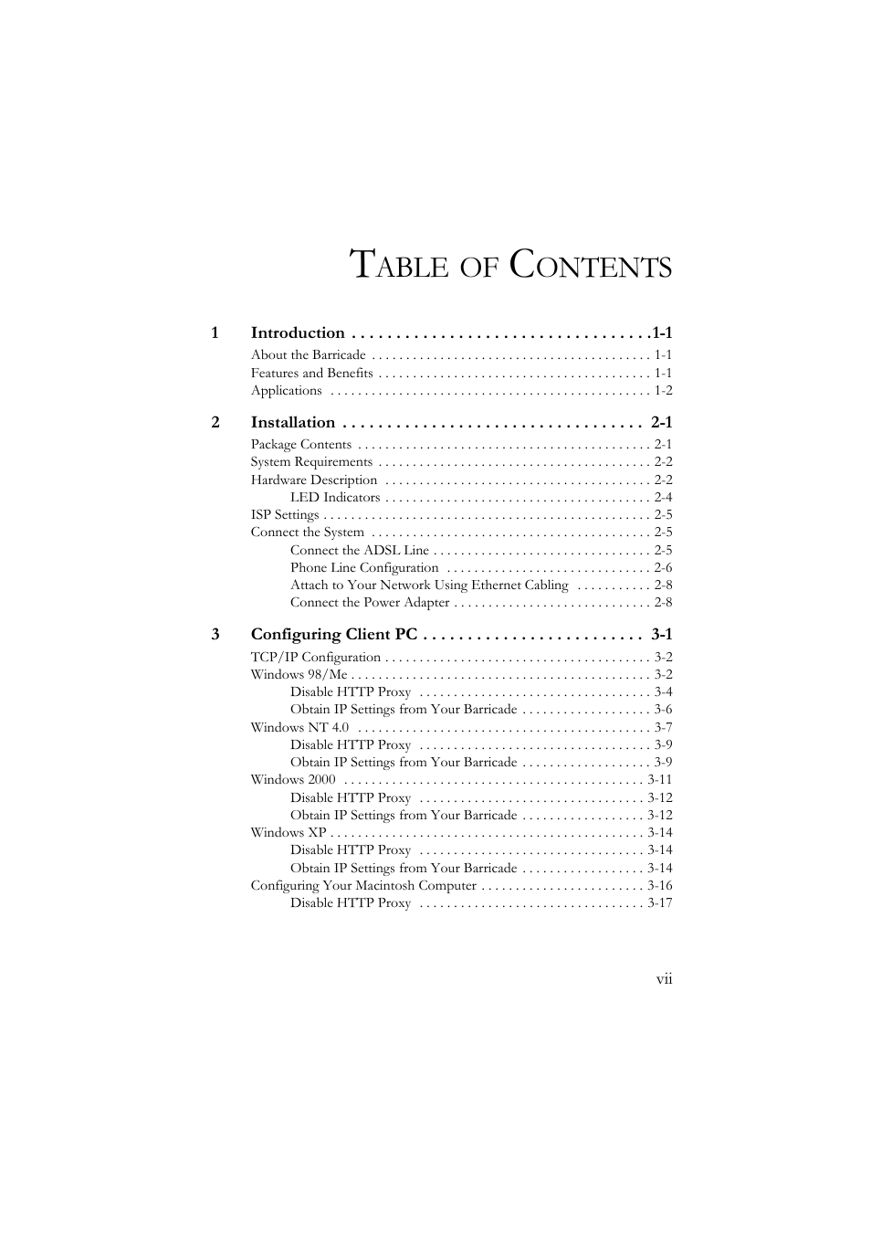 Able, Ontents | SMC Networks SMC7904WBRA User Manual | Page 11 / 139