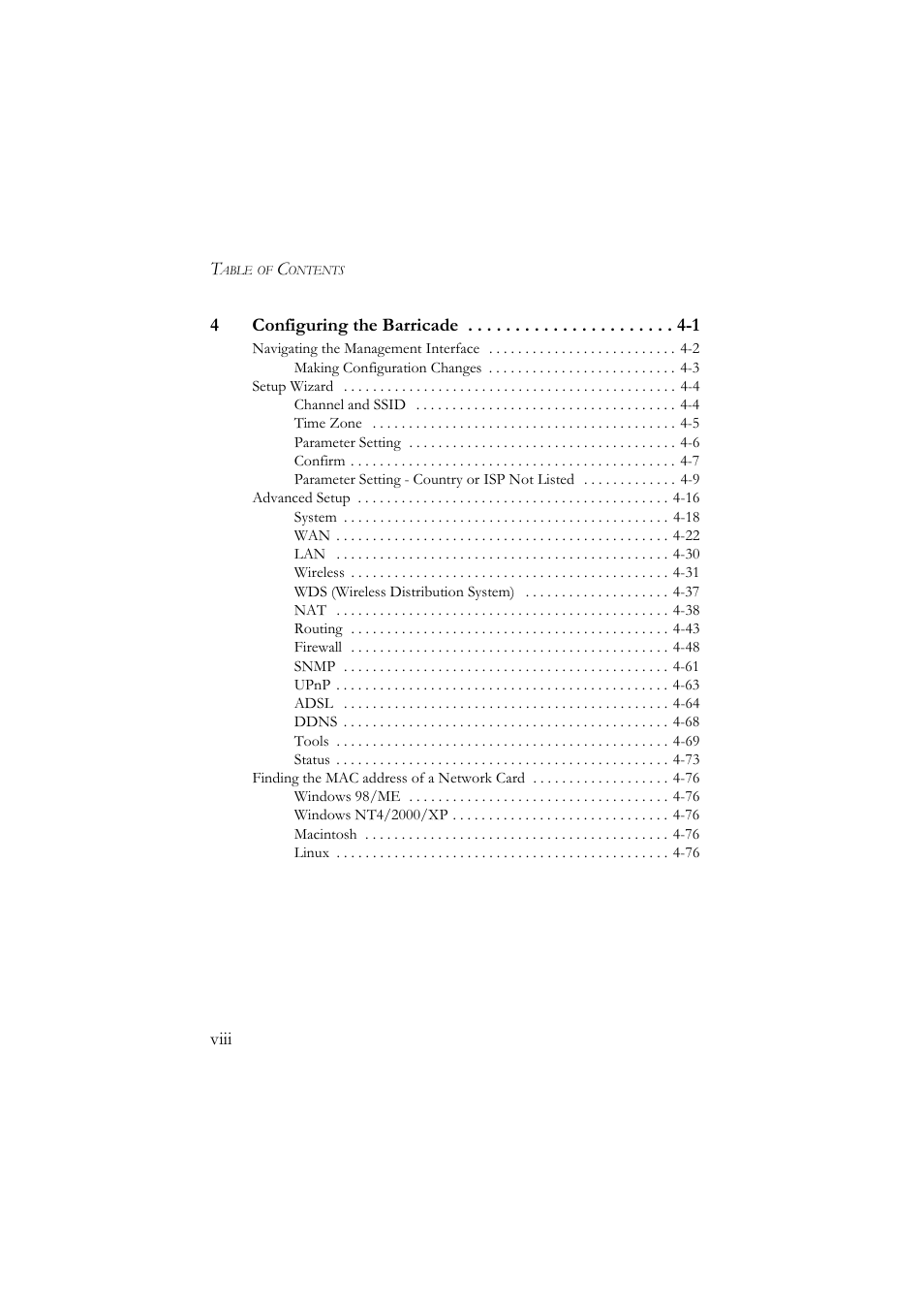 SMC Networks SMC7904WBRA User Manual | Page 12 / 139