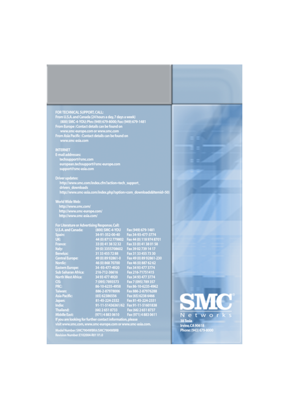 SMC Networks SMC7904WBRA User Manual | Page 139 / 139