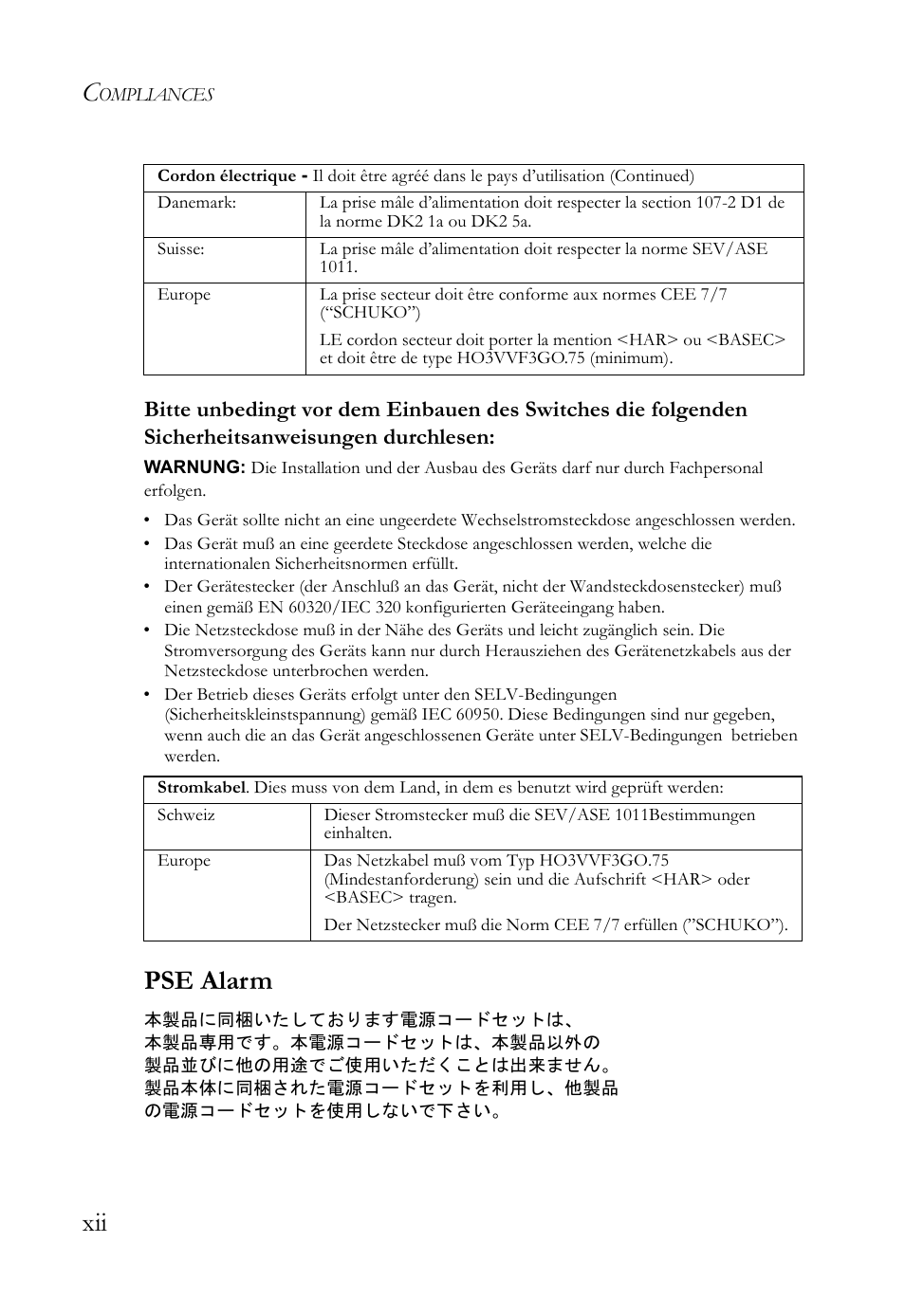 Pse alarm | SMC Networks SMC TigerAccess SMC7824M/ESW User Manual | Page 12 / 104