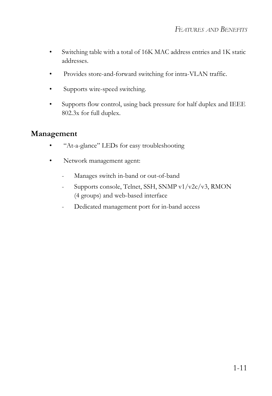 Management, Management -11 | SMC Networks SMC TigerAccess SMC7824M/ESW User Manual | Page 31 / 104